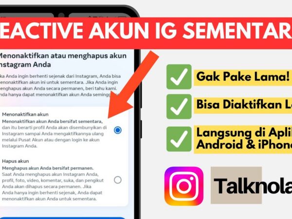 Cara Deactive IG Sementara 2026 Mudah Tanpa Hilang Data, Pengguna Wajib Paham