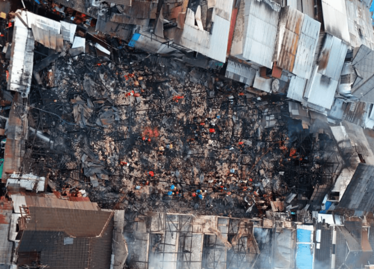 kebakaran pasar segiri kalimantan (1)