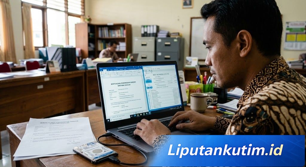 Mengisi Berita Acara Hardisk Bantuan Sekolah dengan Data CrystalDiskInfo